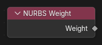 NURBS 权重节点。