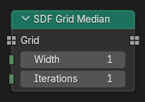 SDF栅格中值节点。