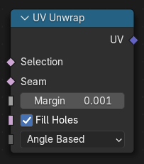 UV 展开节点。