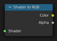 着色器到 RGB．
